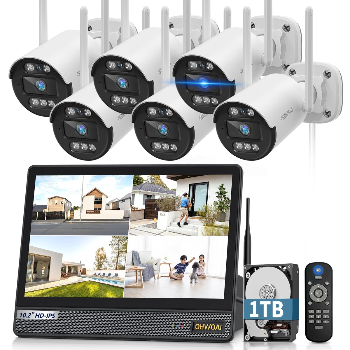 Amazon.co.jp: 【ダブルアンテナ・双方向通話】 防犯カメラ